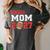 Senior Football Mom 2027 Team Class Of 2027 Graduation Mom Women's Comfort Colors T-Shirt Pepper