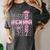 Senior Mom 2027 Class Of 2027 Coquette Bow Graduation 2027 Women's Comfort Colors T-Shirt Pepper
