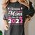 Senior Mom Of A Class Of 2022 Heart School Graduation Women's Comfort Colors T-Shirt Pepper