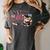 Senior Mom Class Of 2027 Cute Cat Graduation Pink Bows Girls Women's Comfort Colors T-Shirt Pepper