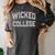 Silly Antisocial WICKED COLLEGE Introvert Don't Call Me Women's Comfort Colors T-Shirt Pepper