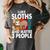 Sloth For Sloth Lover Men Women Kids Introvert Women's Comfort Colors T-Shirt Pepper