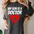 My Son Is A Doctor Shirt Proud Parents Graduation Women's Comfort Colors T-Shirt Pepper
