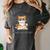 Sorry I Can't Indoor Cat Top For Introvert With Coffee Book Women's Comfort Colors T-Shirt Pepper