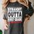 Straight Outta First Grade Class Of 2018 Graduation Women's Comfort Colors T-Shirt Pepper