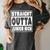 Straight Outta Junior High 8th Grade Graduation Women's Comfort Colors T-Shirt Pepper