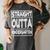 Straight Outta Kindergarten Shirt Great Graduation Idea Women's Comfort Colors T-Shirt Pepper
