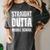 Straight Outta Middle School Class Of 2024 Graduation Women's Comfort Colors T-Shirt Pepper