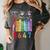 Subtle Floral Foxglove Daisy Tulip Book Lover Women's Comfort Colors T-Shirt Pepper