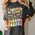 i Survived My Fiance's Nursing Degree Graduation Groovy Premium Women's Comfort Colors T-Shirt Pepper