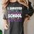 I Survived Nursing School Class Of 2025 New Nurse Graduation Women's Comfort Colors T-Shirt Pepper