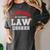 I Survived My Partner's Law Degree Graduation Shirt Women's Comfort Colors T-Shirt Pepper