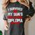 I Survived My Son's High School Diploma Graduation Premium Women's Comfort Colors T-Shirt Pepper