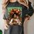 History Month Black Afro Girl Women Book Lovers Floral Women's Comfort Colors T-Shirt Pepper