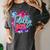 Totally 80's Colorful Retro 1980s Style Nostalgia Vibe Women's Comfort Colors T-Shirt Pepper