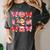 Valentine Cupid Coquette Pink Bow Apple Books Teacher Women's Comfort Colors T-Shirt Pepper