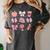 Valentine Teacher Cute Bows Apple Globe Pencil Books Art Women's Comfort Colors T-Shirt Pepper