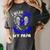 I Wear Blue In Memory Of Papa Colon Cancer Awareness Shirts Women's Comfort Colors T-Shirt Pepper