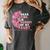 I Wear Pink In Memory Of My Aunt Breast Cancer Pink Ribbon Women's Comfort Colors T-Shirt Pepper