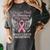 I Wear Pink In Memory Of My Mom Breast Cancer Women's Comfort Colors T-Shirt Pepper