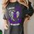 I Wear Purple In Memory Of Big Brother Alzheimers Awareness Women's Comfort Colors T-Shirt Pepper