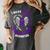 I Wear Purple In Memory Of Grandmother Pancreatic Cancer Women's Comfort Colors T-Shirt Pepper I Wear Purple In Memory Of Grandmother Pancreatic Cancer Women's Comfort Colors T-Shirt Pepper