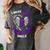 I Wear Purple In Memory Of Uncle Pancreatic Cancer Awareness Women's Comfort Colors T-Shirt Pepper