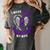 I Wear Purple In Memory Of Wife Pancreatic Cancer Awareness Women's Comfort Colors T-Shirt Pepper