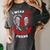 I Wear Red In Memory Of Friend Heart Disease Awareness Month Premium Women's Comfort Colors T-Shirt Pepper I Wear Red In Memory Of Friend Heart Disease Awareness Month Premium Women's Comfort Colors T-Shirt Pepper