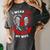 I Wear Red In Memory Of Wife Heart Disease Awareness Graphic Women's Comfort Colors T-Shirt Pepper