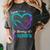 I Wear Teal & Purple In Memory Of My Nephew Women's Comfort Colors T-Shirt Pepper I Wear Teal & Purple In Memory Of My Nephew Women's Comfort Colors T-Shirt Pepper