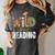 Wild About Reading Books Animal Theme Bookworm Library Day Women's Comfort Colors T-Shirt Pepper