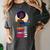 Woman And Books Stack Afro Girl Reading Lover Women's Comfort Colors T-Shirt Pepper