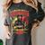 Woman Firefighter Aunt TiTi Auntie Black Graduation Women's Comfort Colors T-Shirt Pepper