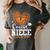 Women's Senior Niece Class Of 2026 Basketball Graduation Heart Women's Comfort Colors T-Shirt Pepper