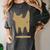 Yk2 Cat With Tomboy Tail 90s Nostalgia Downtown Indie Premium Tri-Blend Women's Comfort Colors T-Shirt Pepper