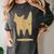 Yk2 Cat With Tomboy Tail 90s Nostalgia Downtown Indie Women's Comfort Colors T-Shirt Pepper