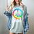 2026 Graduation Class Year Tie Dye Peace Sign Graduate Shirt Women's Comfort Colors T-Shirt Bay