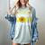 Class Of 2021 Senior Graduation Sunflower Women's Comfort Colors T-Shirt Bay
