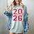 Class Of 2026 Graduation Red With Varsity Letters Women's Comfort Colors T-Shirt Bay