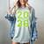 Class Of 2026 Graduation Varsity Lime Green Letters Women's Comfort Colors T-Shirt Bay
