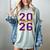 Class Of 2026 Graduation Varsity Purple Yellow On The Back Women's Comfort Colors T-Shirt Bay