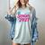 Coquette Pink Bow Senior 2027 Class Of Graduation Women's Comfort Colors T-Shirt Bay