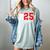 Football Senior Night Football Senior 2025 Graduation 51 Women's Comfort Colors T-Shirt Bay