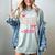 Girls Little Miss Kindergarten Grad 2025 Coquette Graduation Women's Comfort Colors T-Shirt Bay