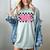 Groovy Senior Class Of 2026 Coquette Pink Bow Graduation Women's Comfort Colors T-Shirt Bay
