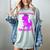 Kids Kindergarten Graduation Idea For Girls Dinosaur Women's Comfort Colors T-Shirt Bay