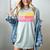 Peace Love Engineering Engineer School Graduation Retro Women's Comfort Colors T-Shirt Bay