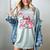 Pink Coquette Bow Senior 2025 Back To School Graduation Girl Women's Comfort Colors T-Shirt Bay
