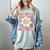 Preschool Graduation Graduate Cute Groovy Last Day Of Pre K Women's Comfort Colors T-Shirt Bay